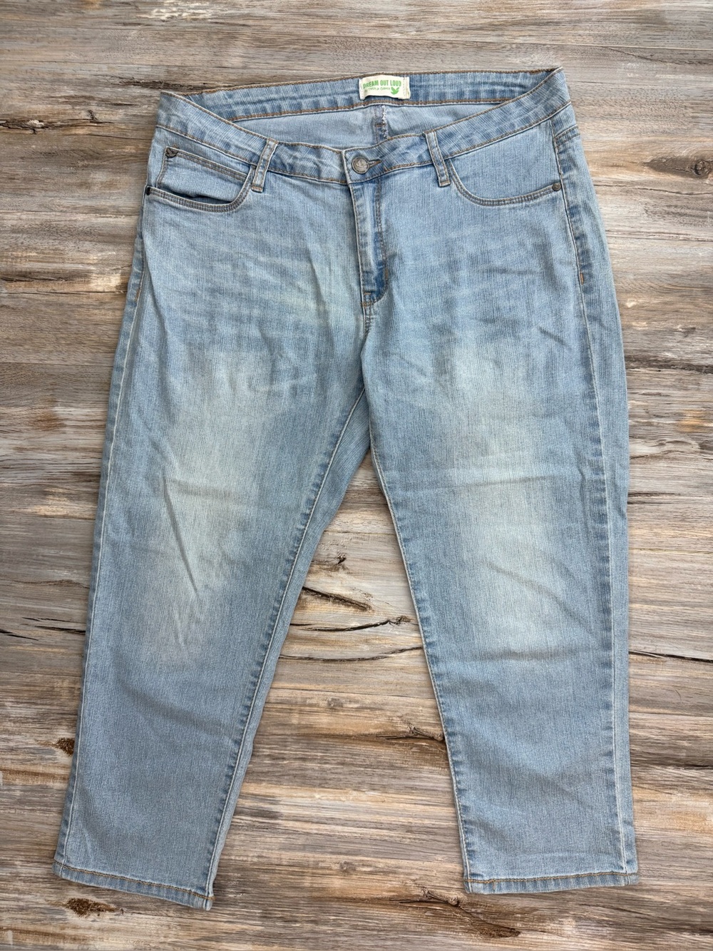 Dream Out Loud Capri Jeans Selena Gomez Junior’s 11 Light Blue Stretch 5-Pocket